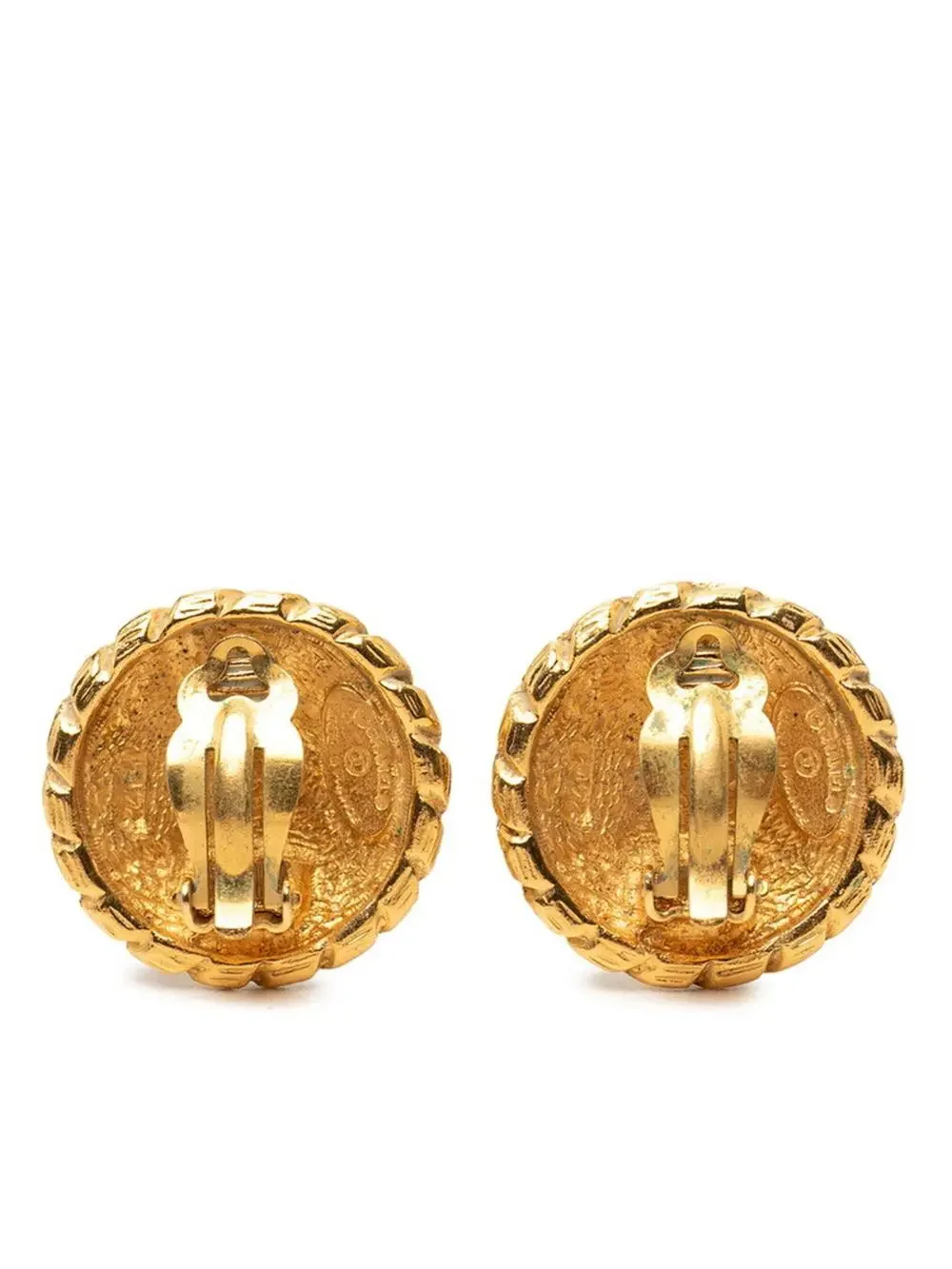 Chanel Cc Logo Clip-On Earrings Metal #343214C61B